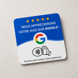 Plaque Avis Google NFC